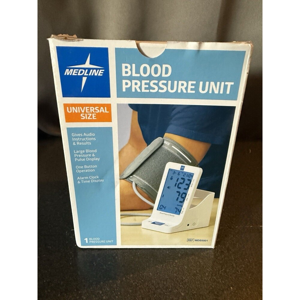 New Medline Digital Adult Blood Pressure Monitor, MDS5001 NIB Automatic Digital